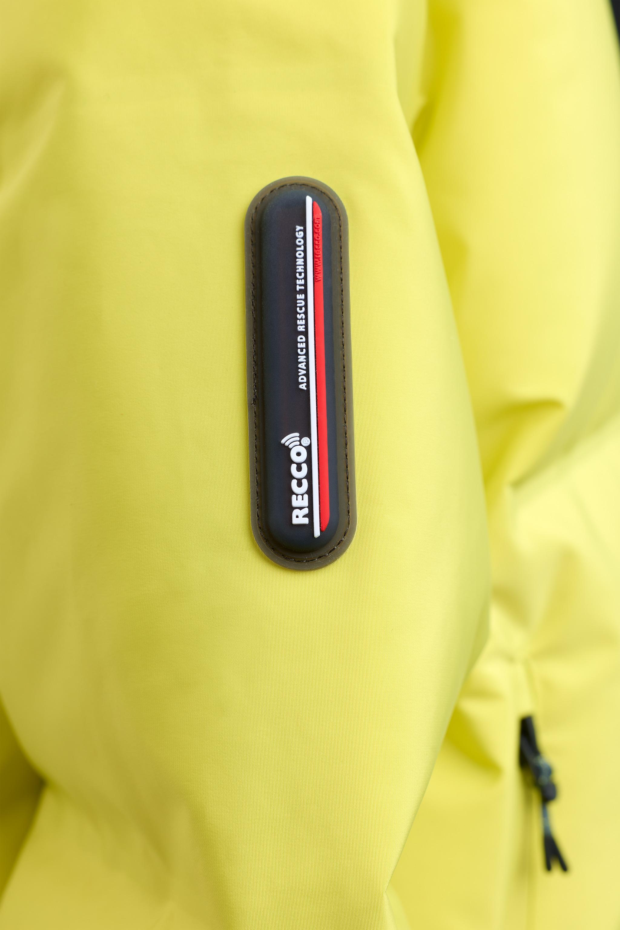 DOWN JACKET WITH REMOVABLE HOODIE, WATER RESISTANT AND WINDPROOF RECCO® SYSTEM SKI COLLECTION